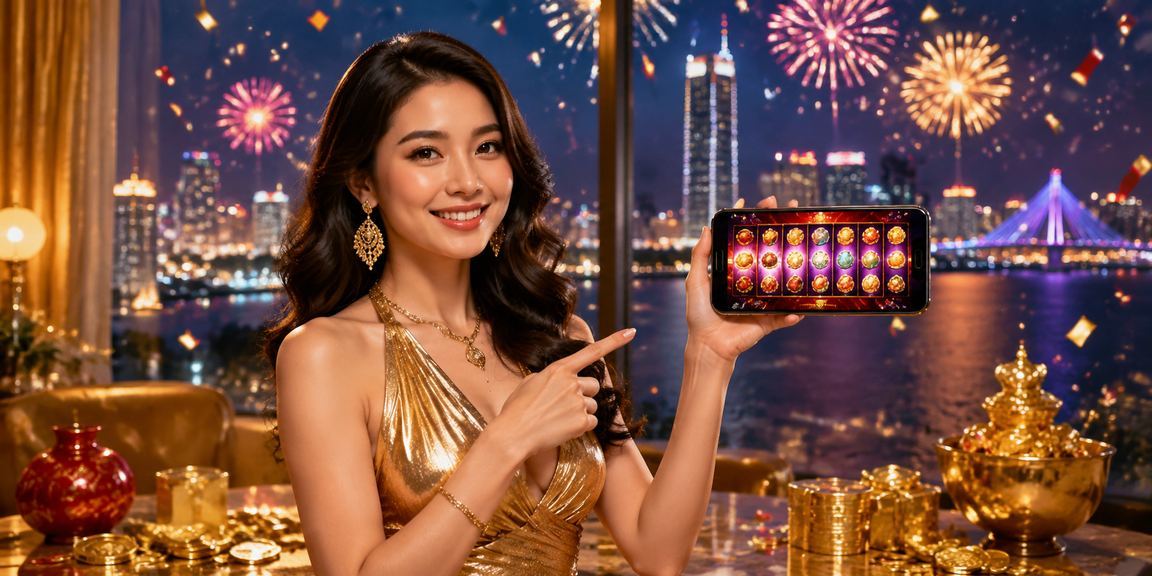Lễ hội trò chơi slot sôi động tại Đà Nẵng với ánh đèn rực rỡ ban đêm