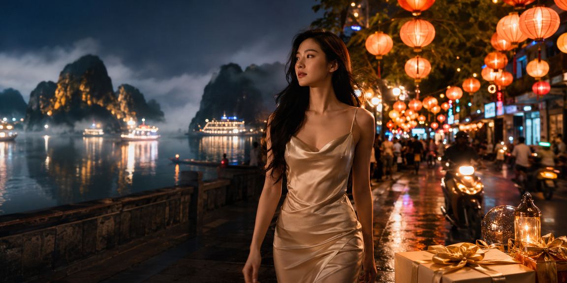 Vịnh Hạ Long về đêm với không khí casino và cá cược trực tuyến sôi động